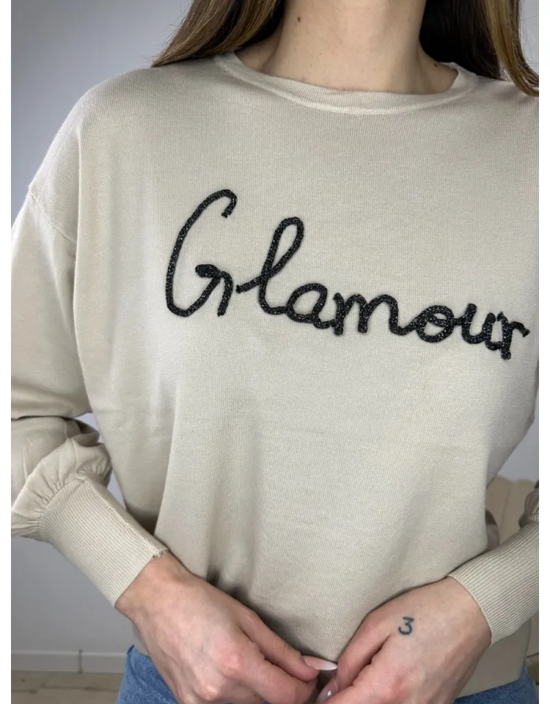 PULL PRIMAVERILE GLAMOUR BEIGE