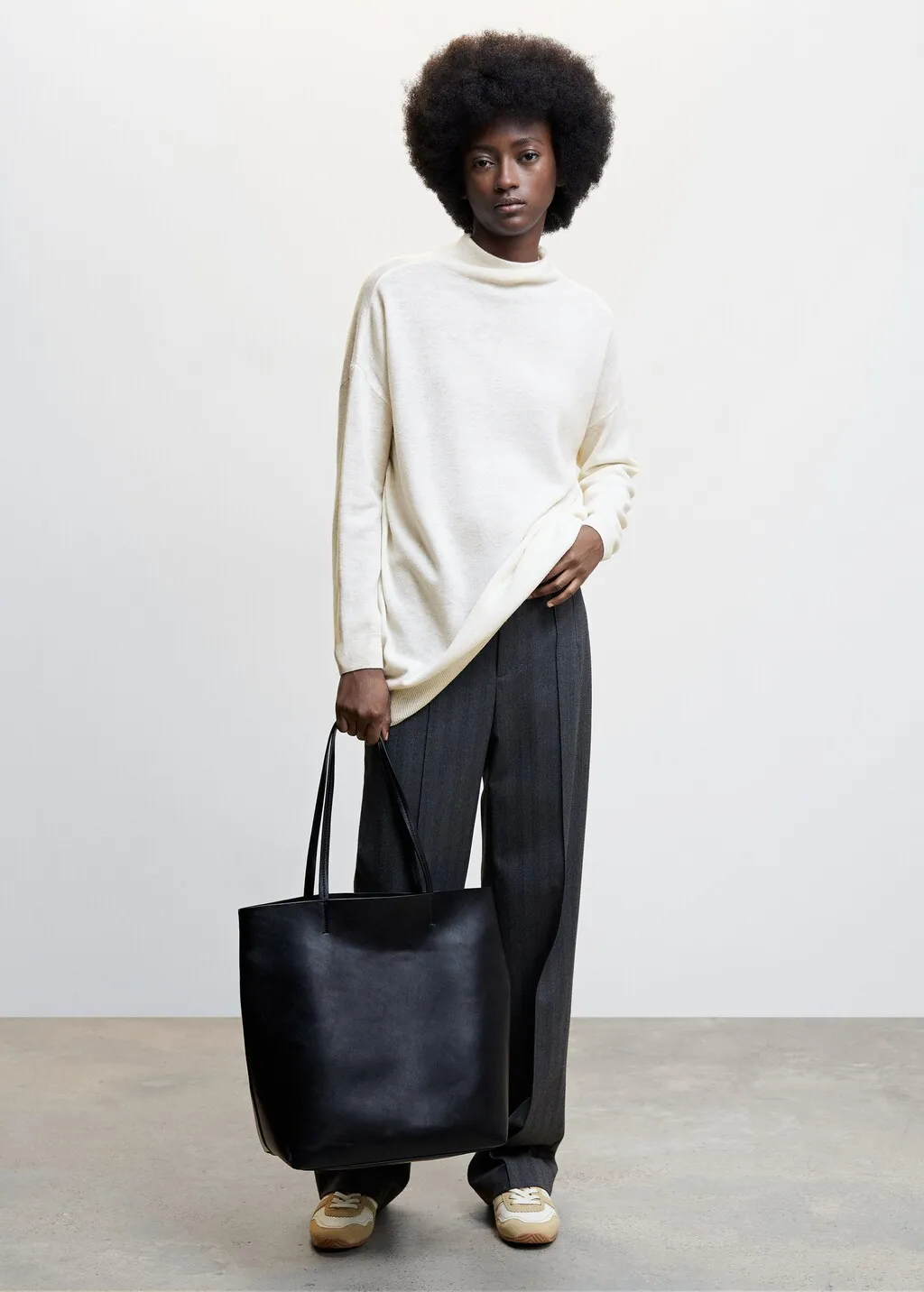Pullover 100 % lana collo perkins
