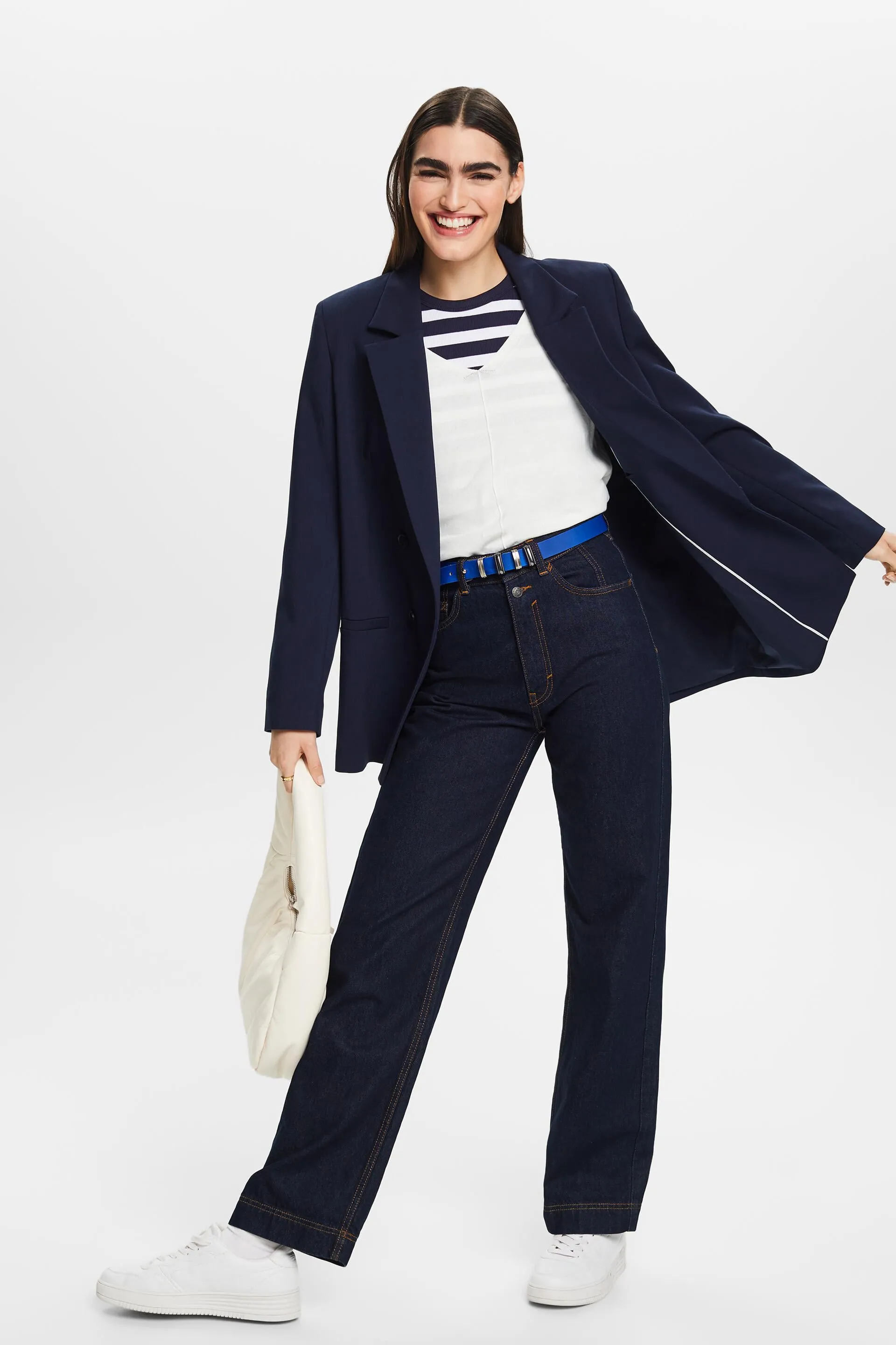 Pullover in cotone con scollo a V