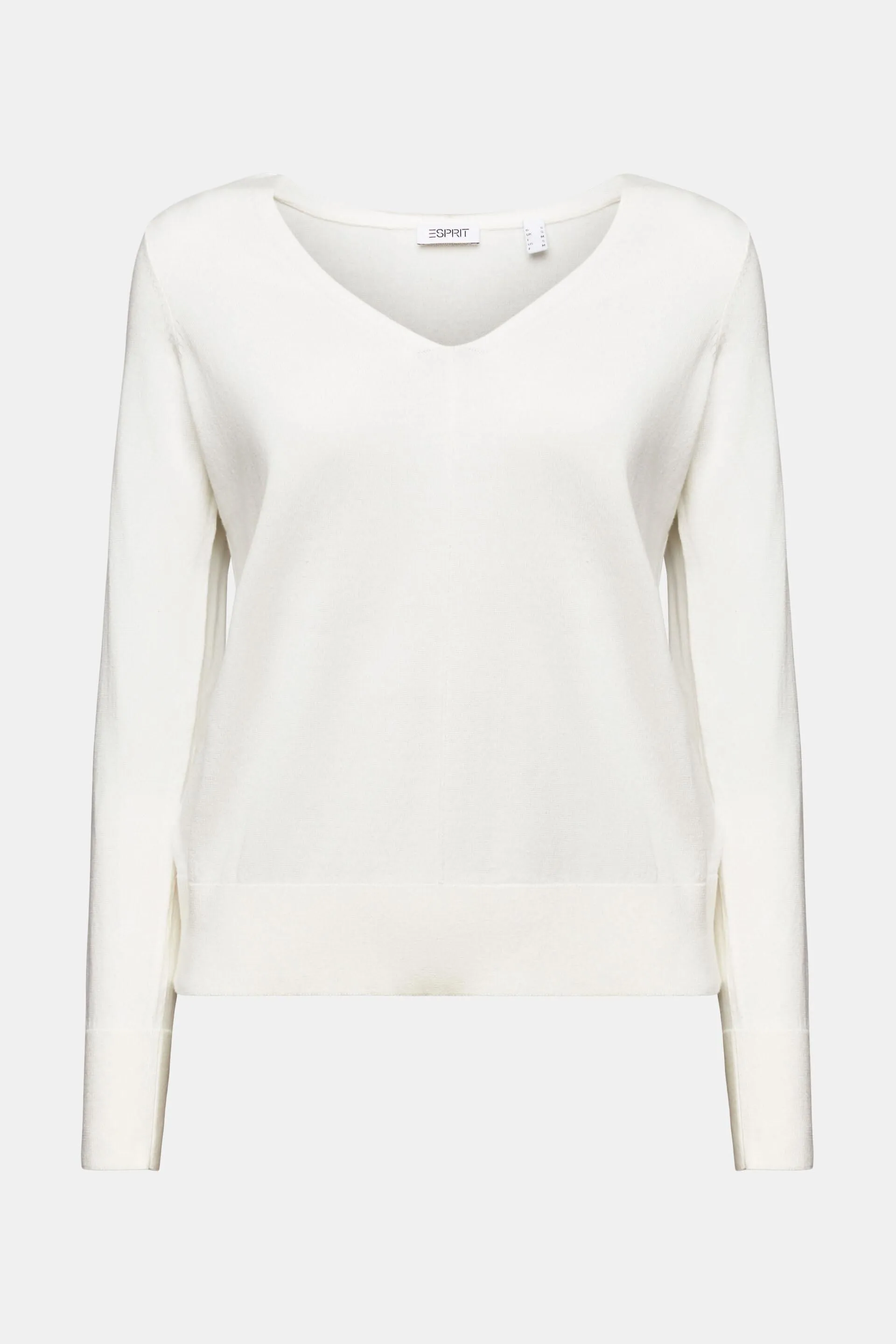 Pullover in cotone con scollo a V