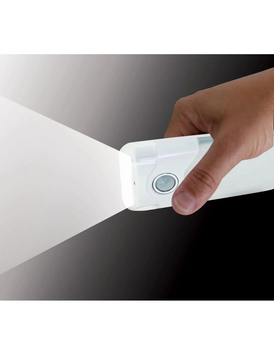 Punto luce notturna con PIR + luce anti black out + torcia led led spina italiana 