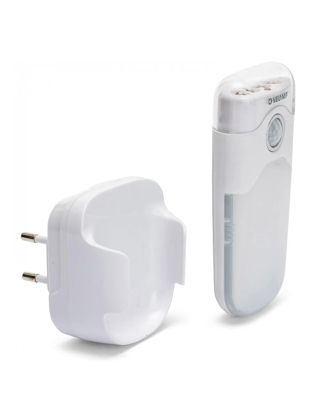 Punto luce notturna con PIR + luce anti black out + torcia led led spina italiana 