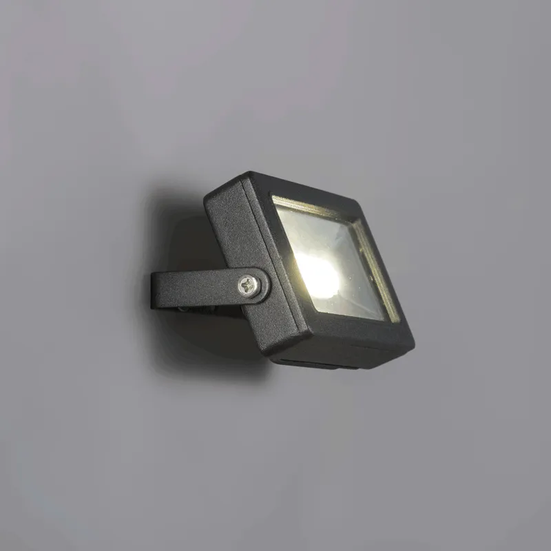Radiatore moderno nero con LED 10W - Telix