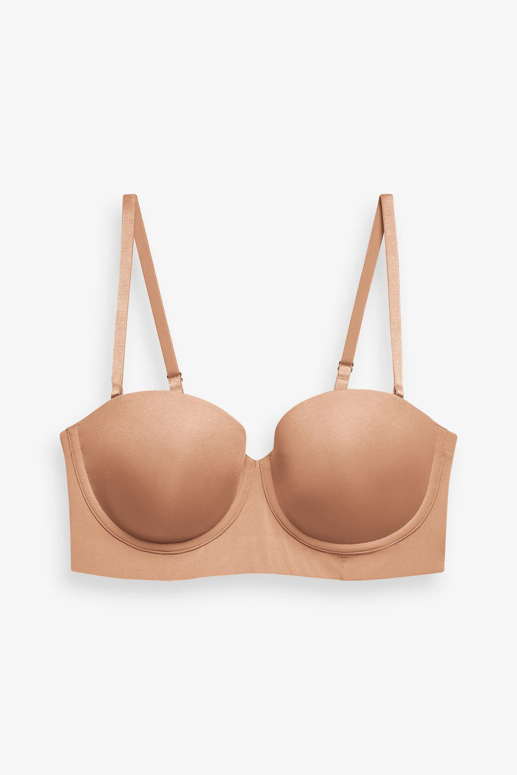 Reggiseno a corpetto contenitivo leggermente imbottito per scollature sul retro senza spalline
