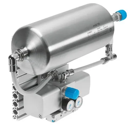 Regolatore/booster pneumatico Festo DPA-40-10-CRVZS2, attacco KD4, QS-10, Silenziatore