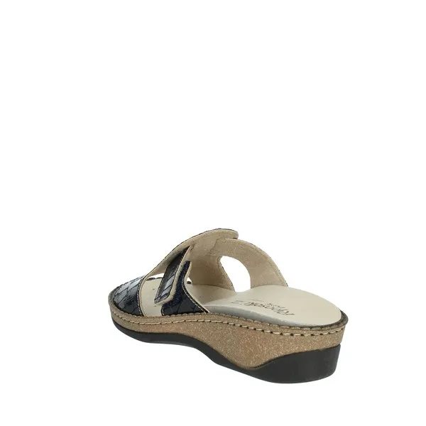 RIPOSELLA  CIABATTE BASSE 00088 BLU