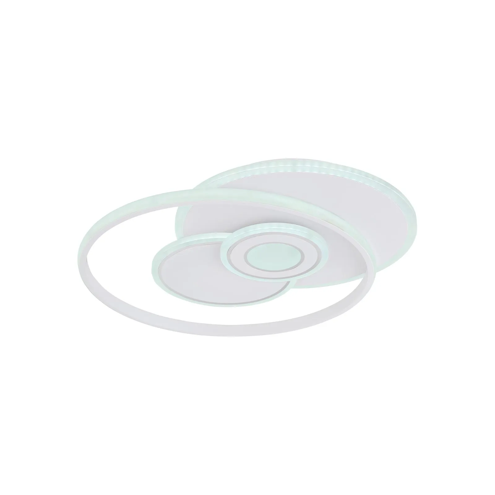 Roderick Plafoniera LED, bianco, lunghezza 54 cm, acrilico, CCT