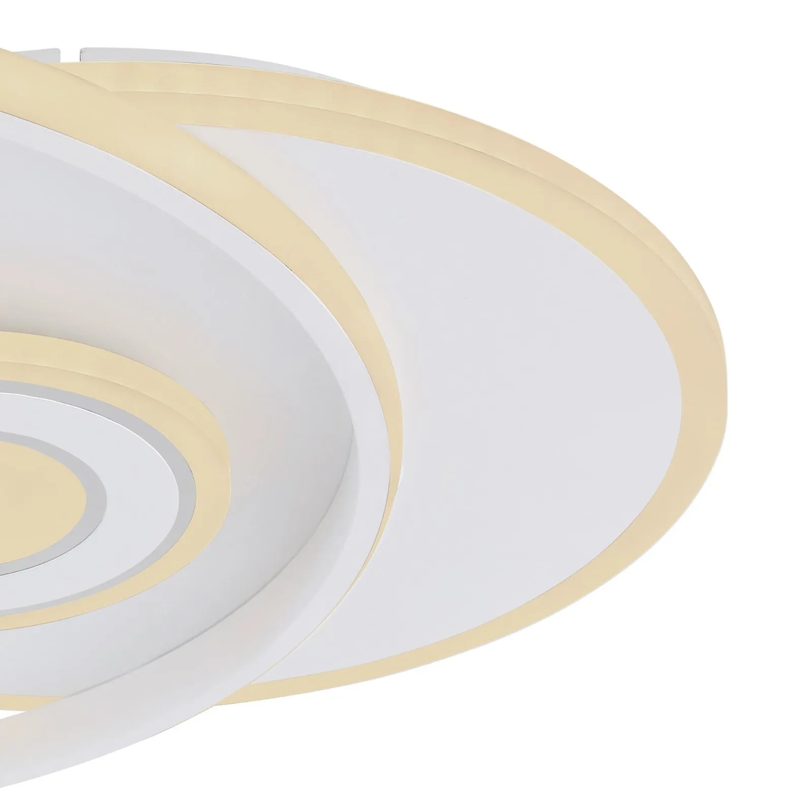 Roderick Plafoniera LED, bianco, lunghezza 54 cm, acrilico, CCT