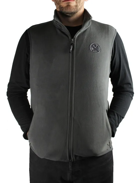 Ros Pile Gilet Col.antracite Patch A Cuore
