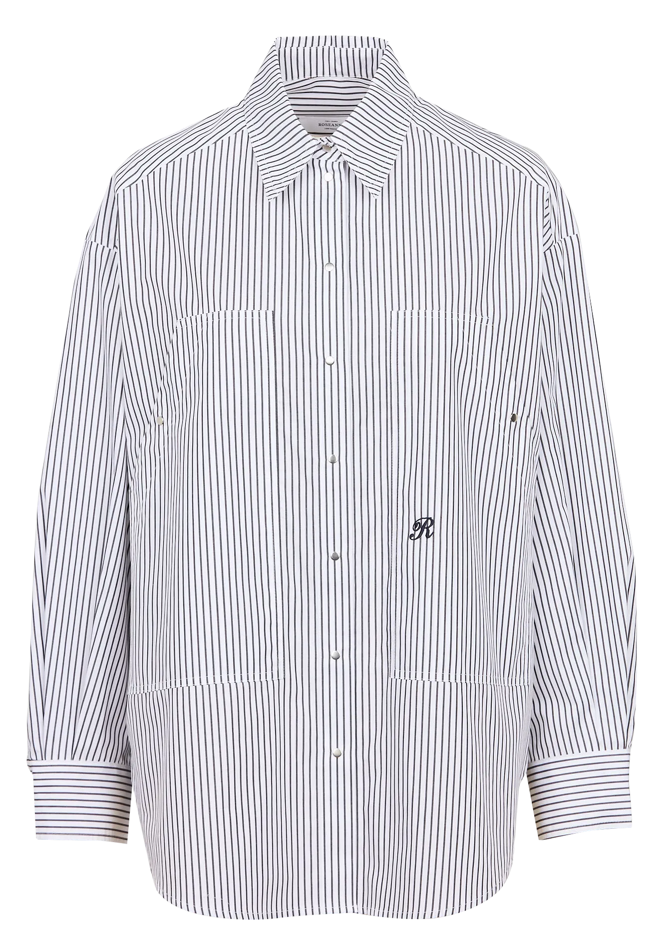  ROSEANNA   ANGELE - Camicia oversize collo classico in cotone | Grigio