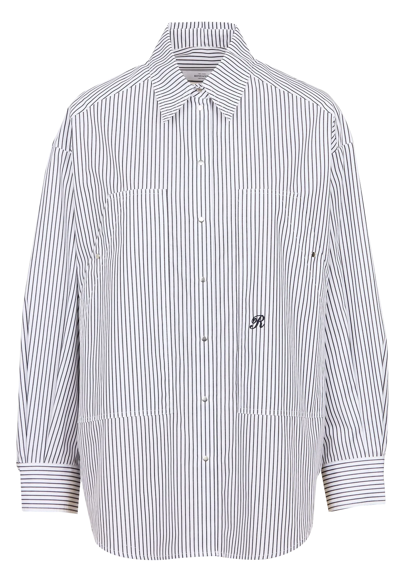 ROSEANNA   ANGELE - Camicia oversize collo classico in cotone | Grigio
