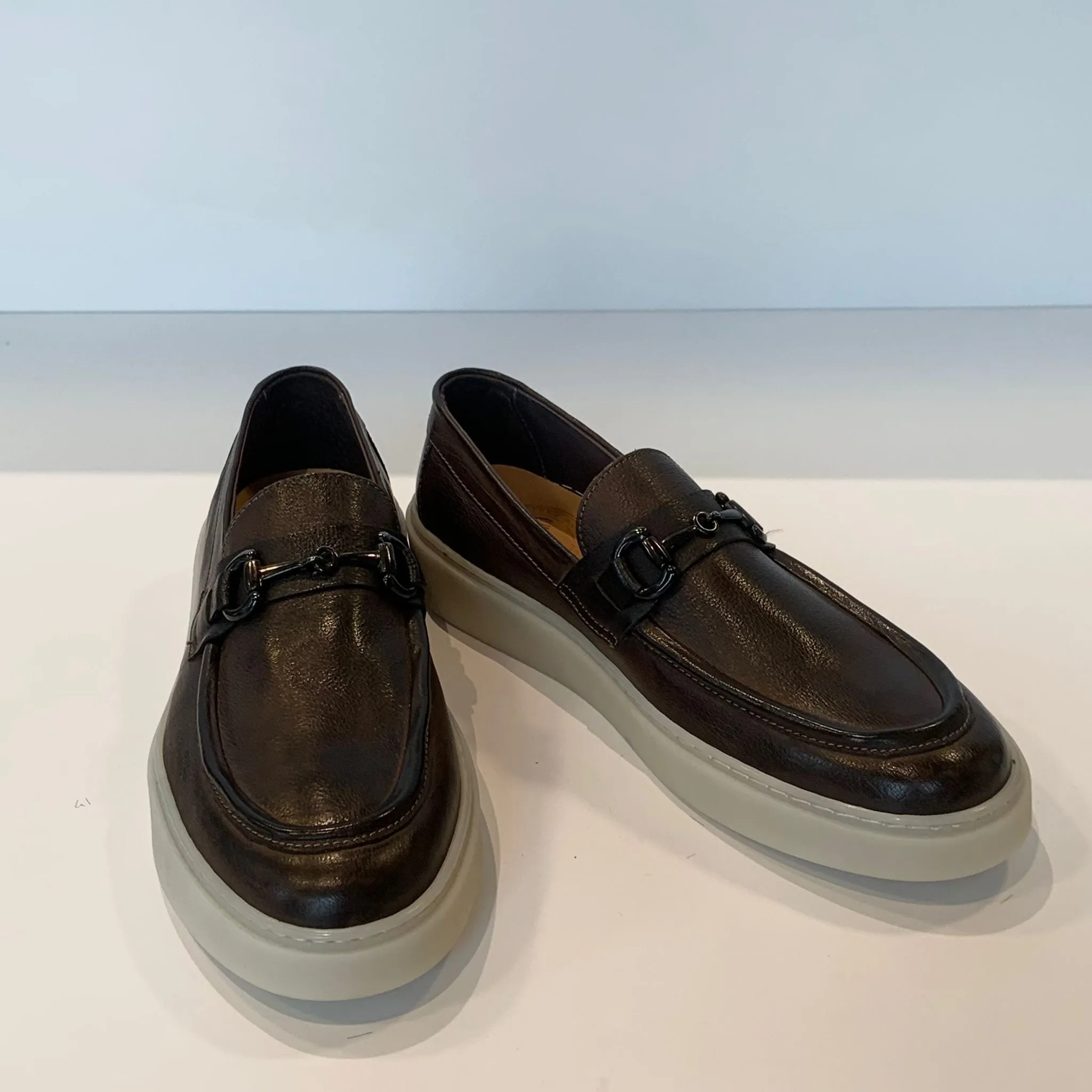 S4-209 Mocassino Fibbia Brandy Man  