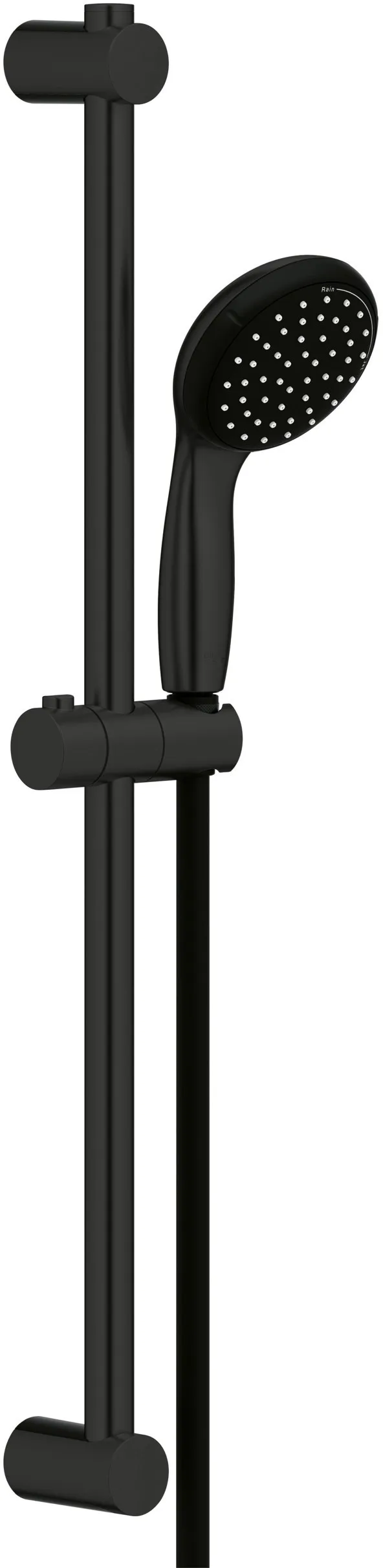 Saliscendi doccia con soffione Grohe Vitalio Start 100 nero 2 getti