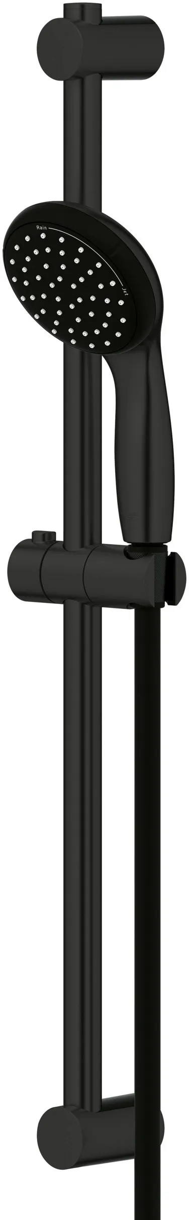 Saliscendi doccia con soffione Grohe Vitalio Start 100 nero 2 getti