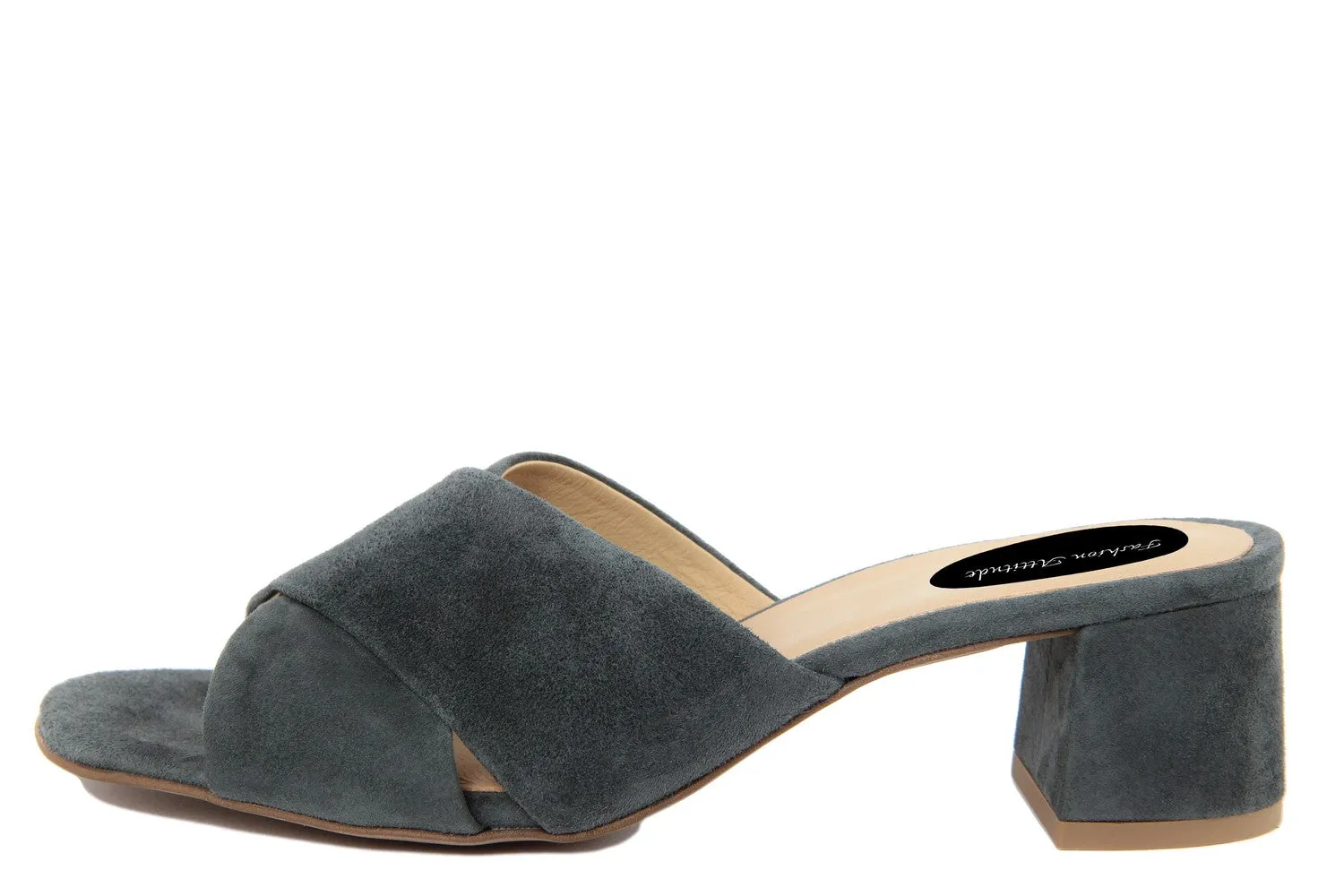 Sandali con tacco Donna In Pelle Grigio