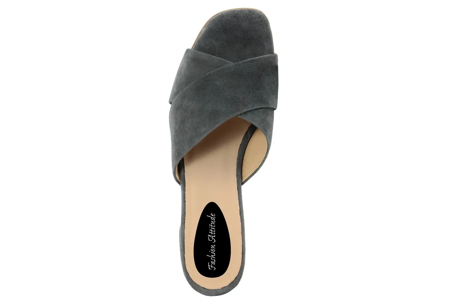 Sandali con tacco Donna In Pelle Grigio