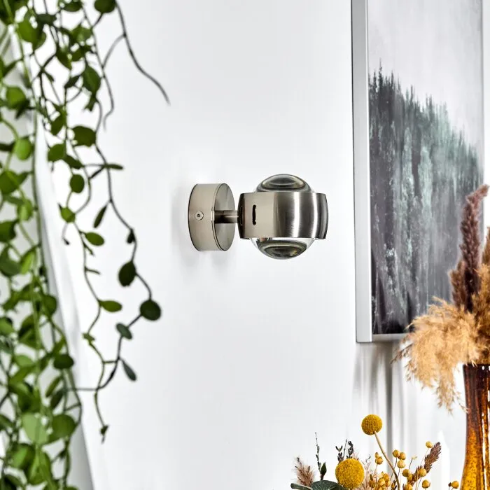 Sapri Applique Nichel opaco, 1-Luce