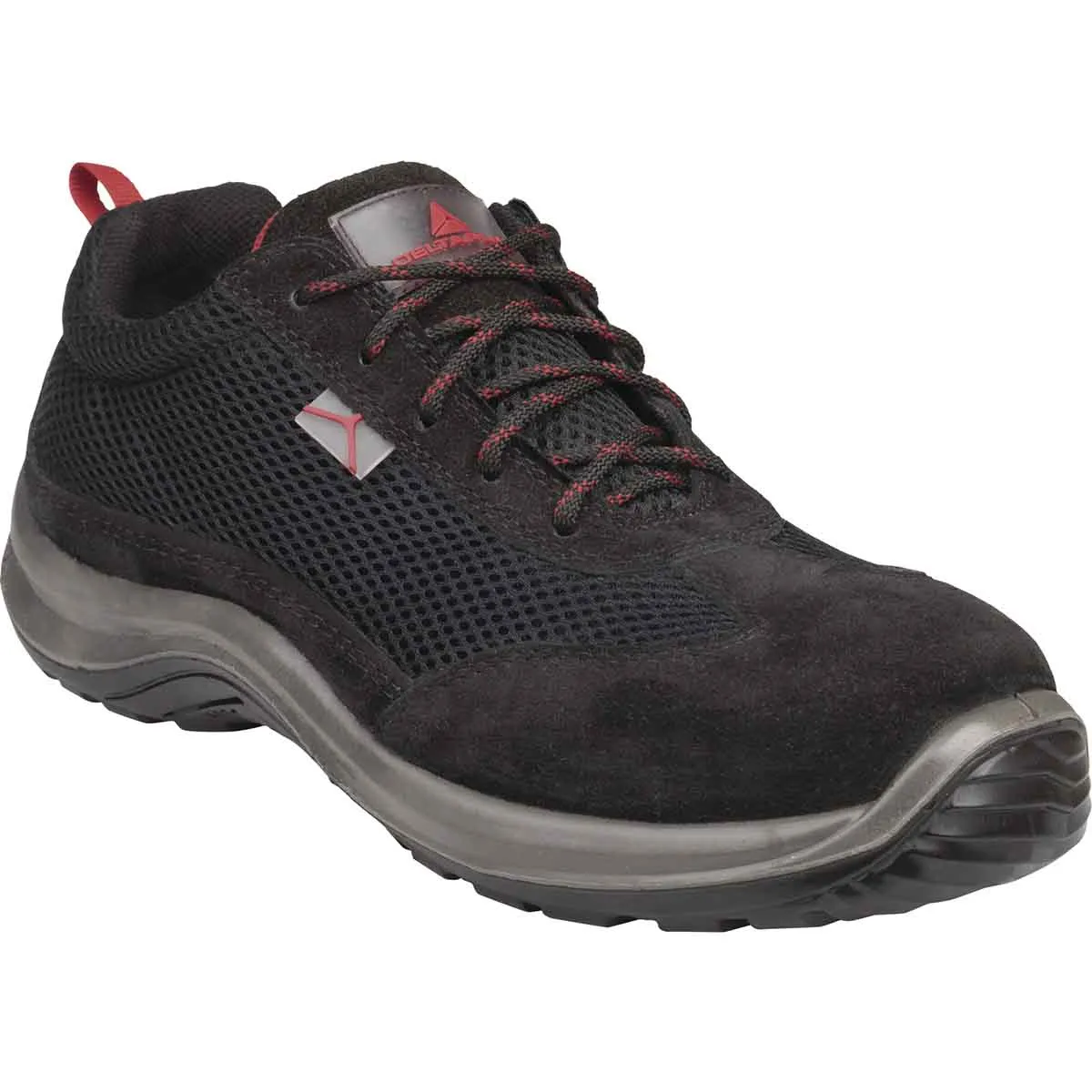 Scarpe sportive antinfortunistiche S1P Delta Plus ASTI tg. 42, col. Nero, con puntale di sicurezza