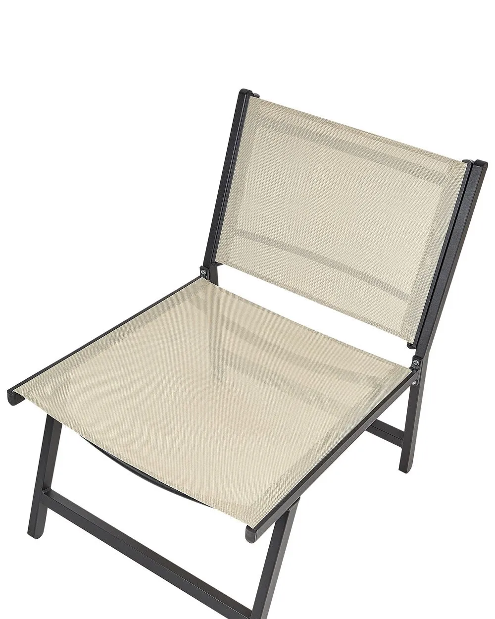 Sedia da giardino MARCEDDI con poggiapiedi Metallo Beige