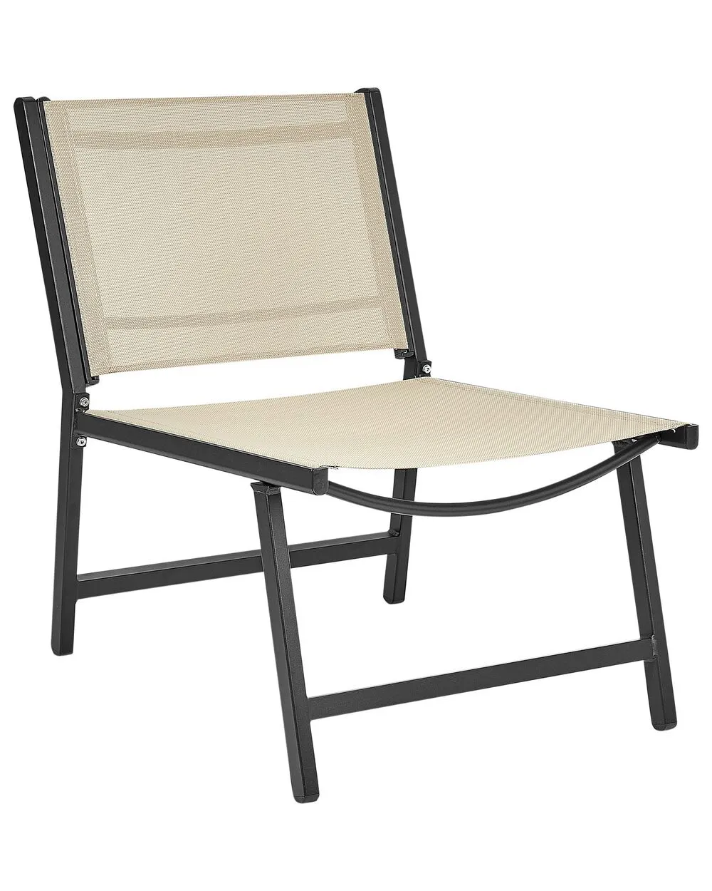 Sedia da giardino MARCEDDI con poggiapiedi Metallo Beige