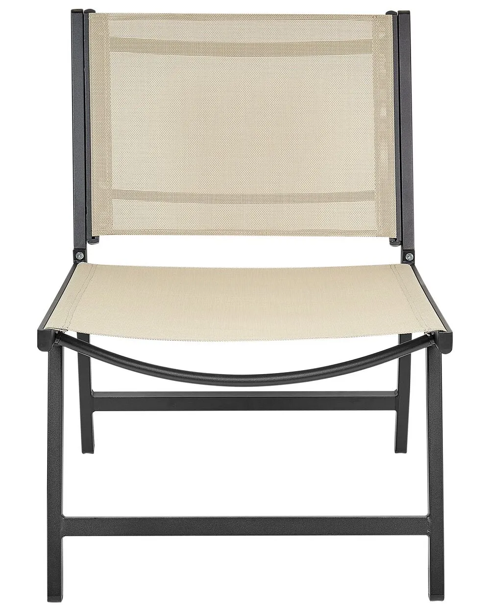 Sedia da giardino MARCEDDI con poggiapiedi Metallo Beige