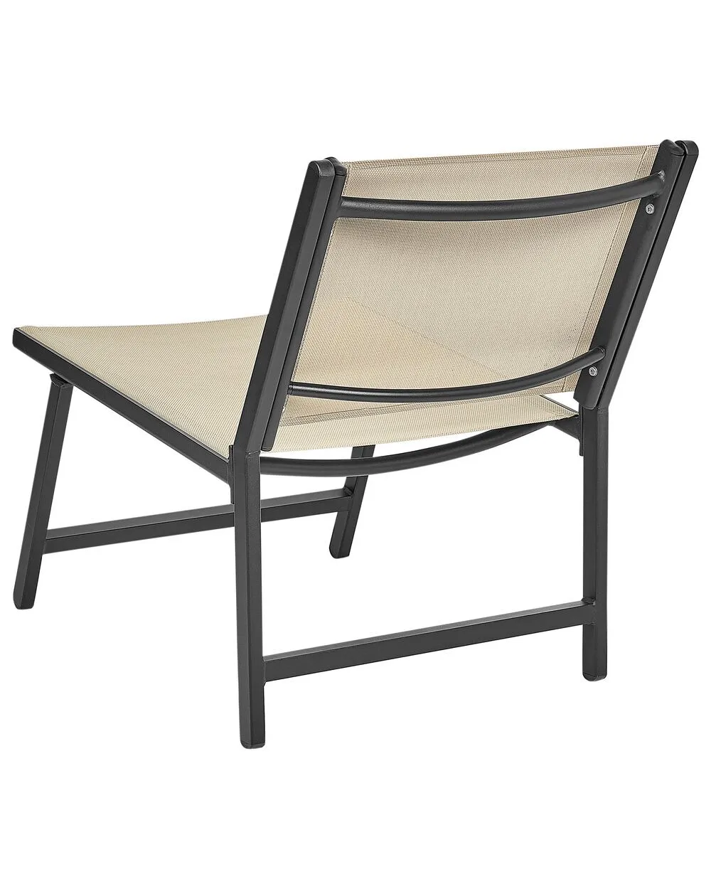 Sedia da giardino MARCEDDI con poggiapiedi Metallo Beige