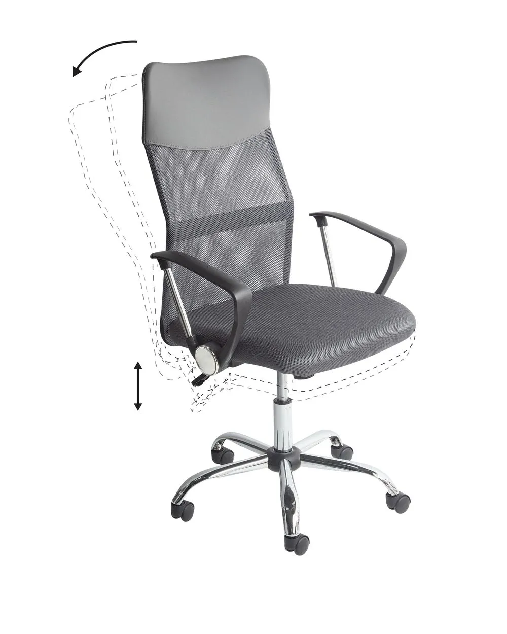 Sedia da ufficio grigia DESIGN