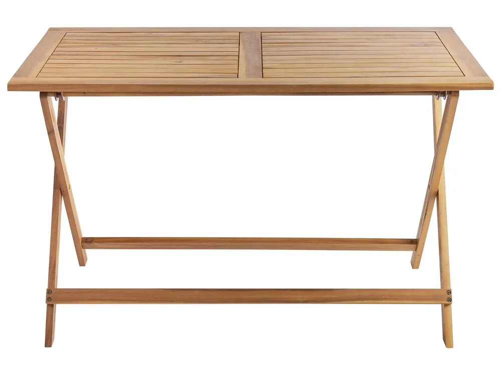 Set da pranzo da giardino 4 posti PROSSEDI Legno d'acacia Beige