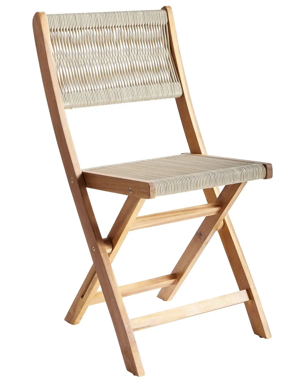 Set da pranzo da giardino 4 posti PROSSEDI Legno d'acacia Beige