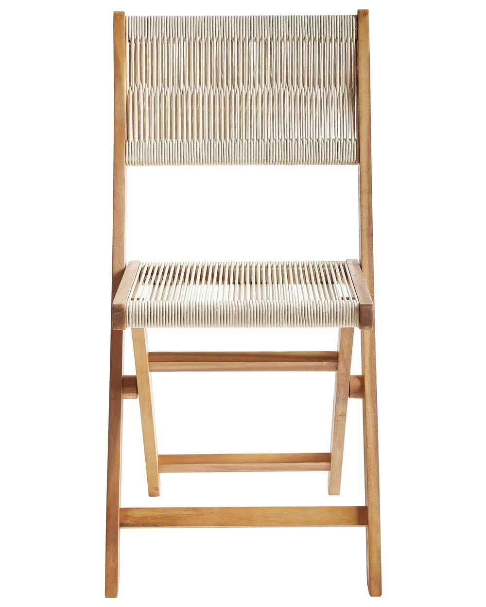 Set da pranzo da giardino 4 posti PROSSEDI Legno d'acacia Beige