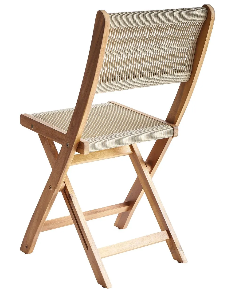 Set da pranzo da giardino 4 posti PROSSEDI Legno d'acacia Beige
