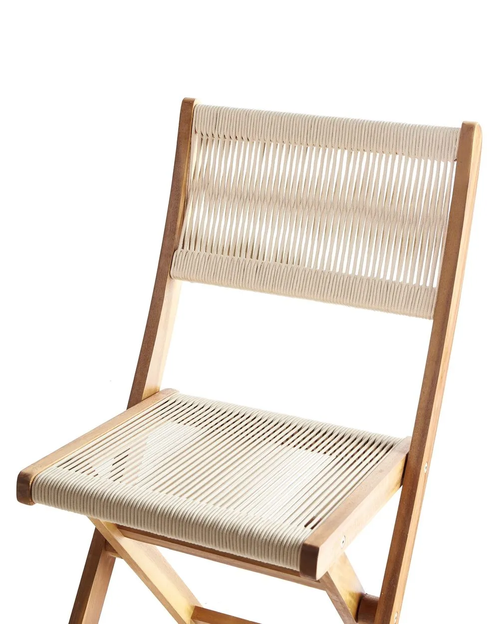 Set da pranzo da giardino 4 posti PROSSEDI Legno d'acacia Beige