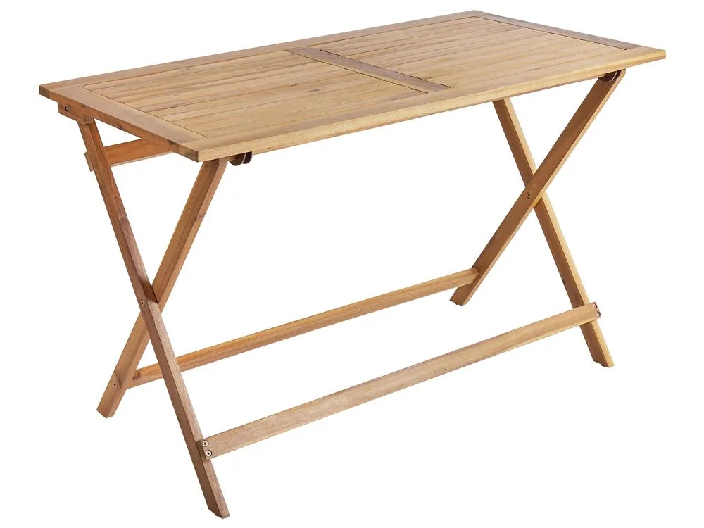 Set da pranzo da giardino 4 posti PROSSEDI Legno d'acacia Beige