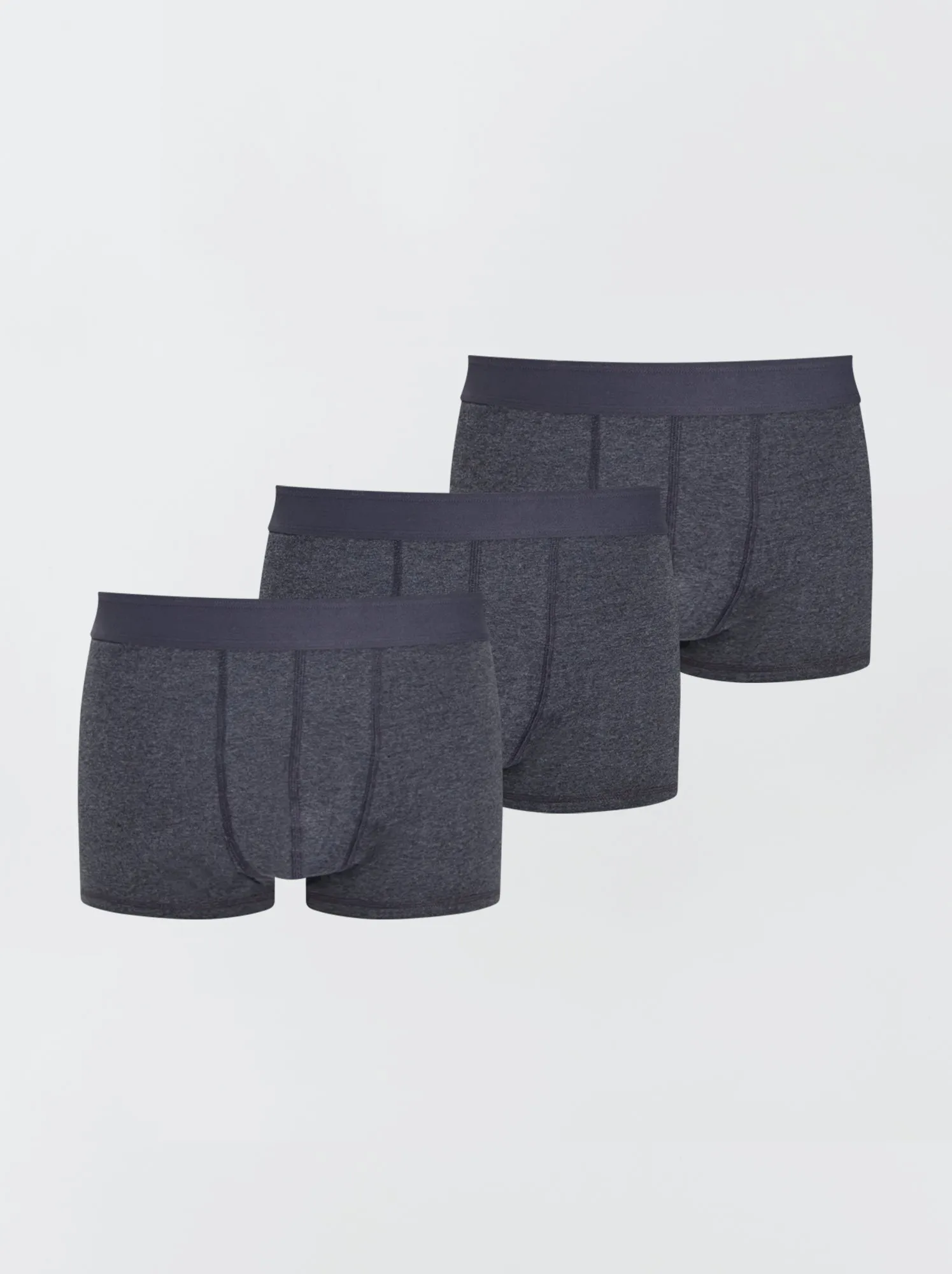 Set di 3 boxer eco-sostenibili size+ - grigio scuro