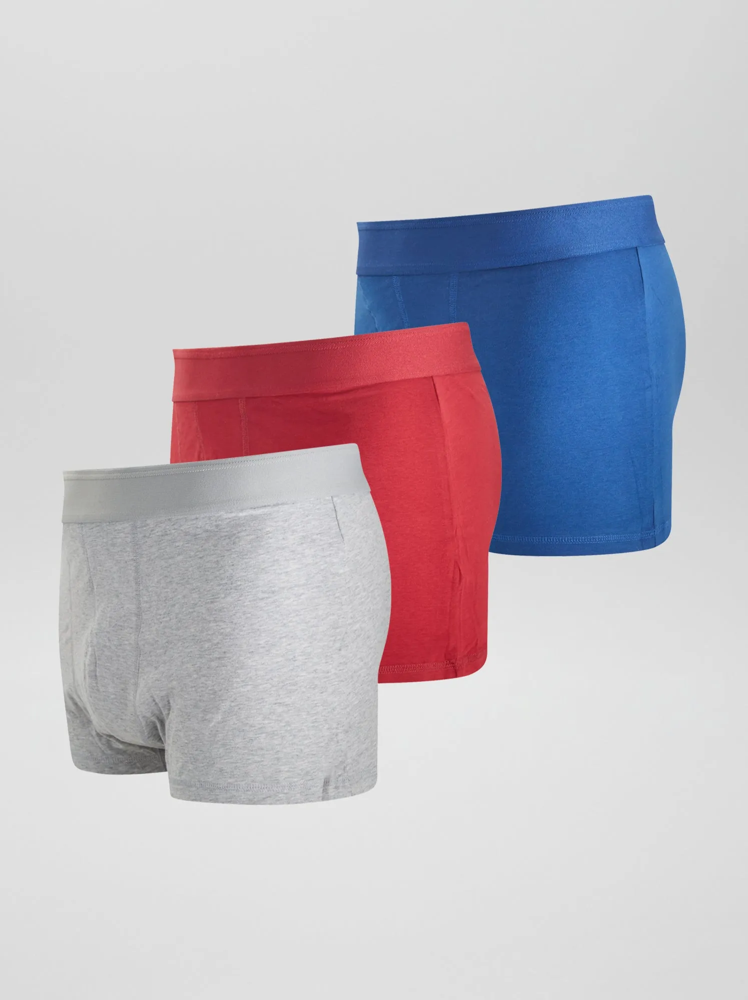 Set di 3 boxer eco-sostenibili size+ - ROSSO