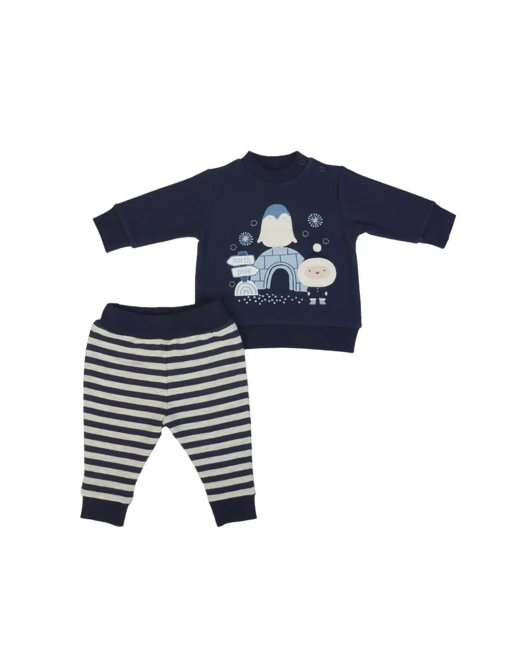  SET TUTA COMPLETO IN COTONE FELPATO - ESKIMO 