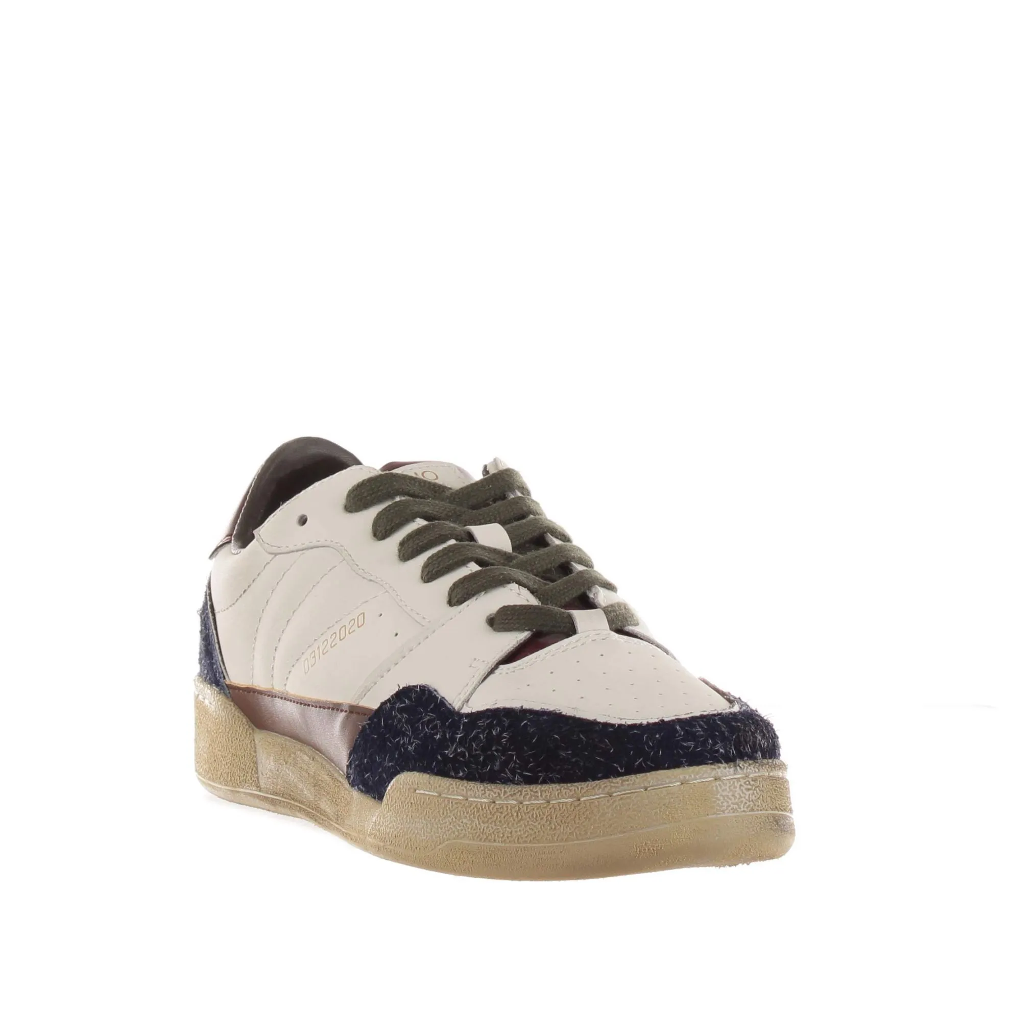 Sneaker jhonny in pelle e camoscio