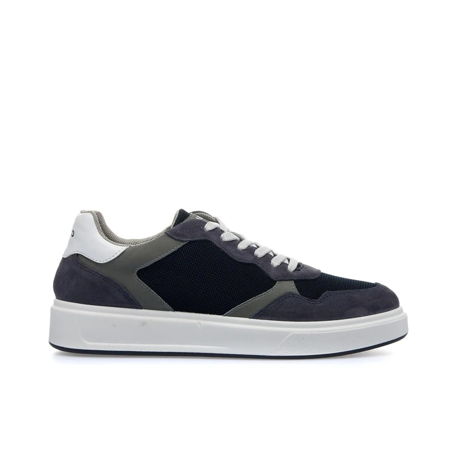 Sneakers blu in pelle