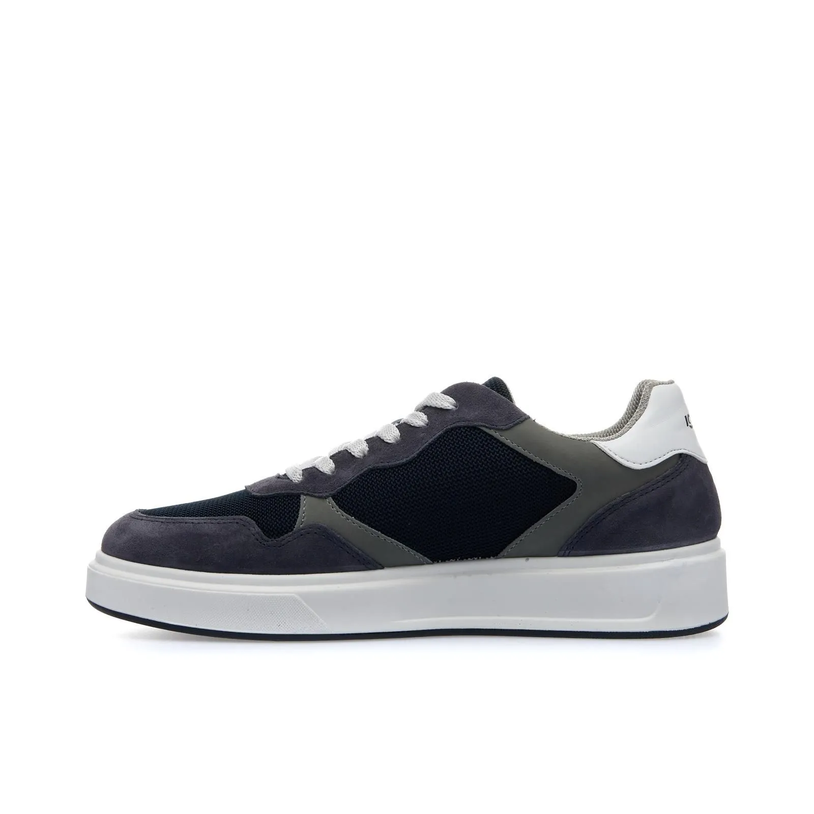 Sneakers blu in pelle