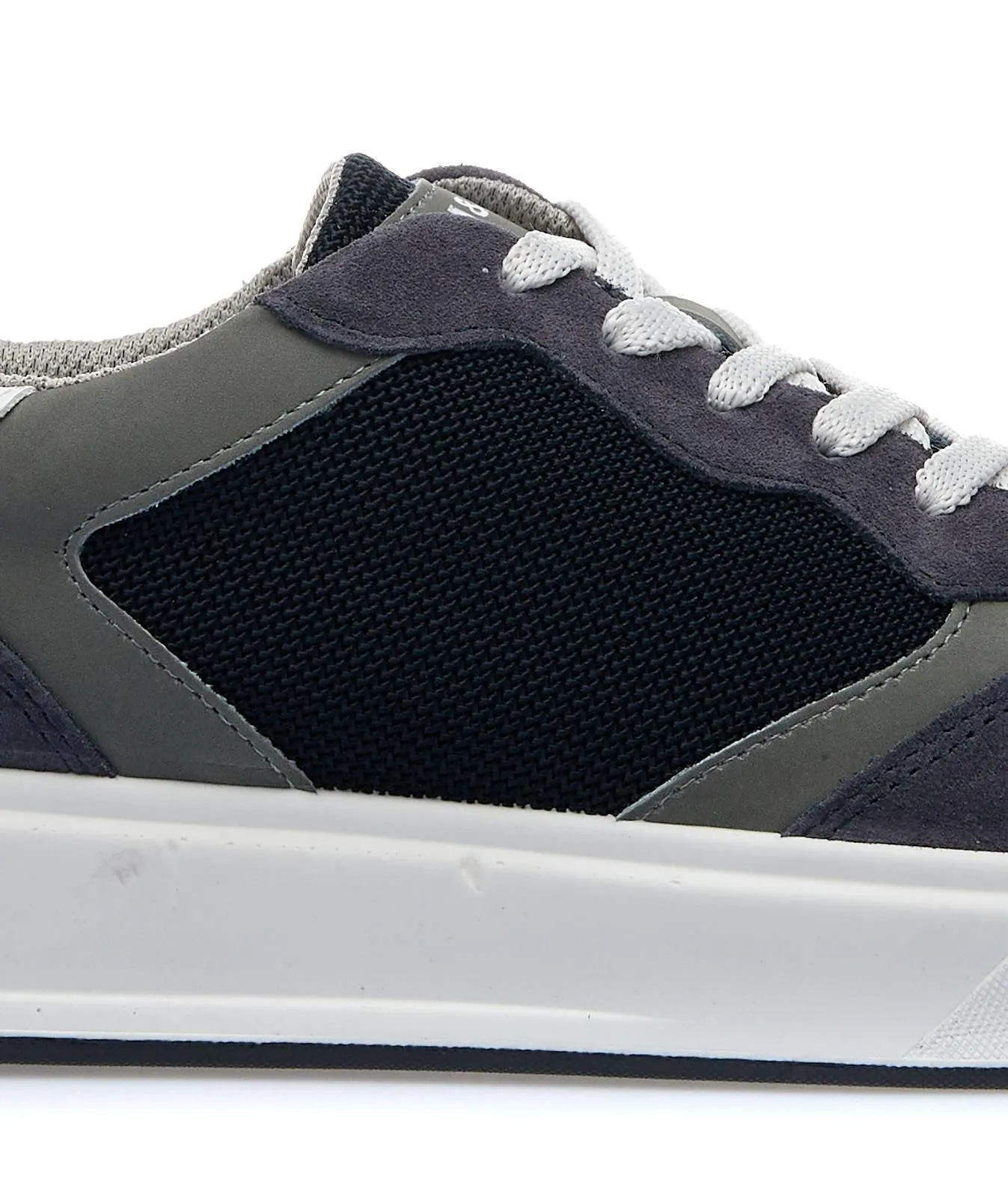 Sneakers blu in pelle