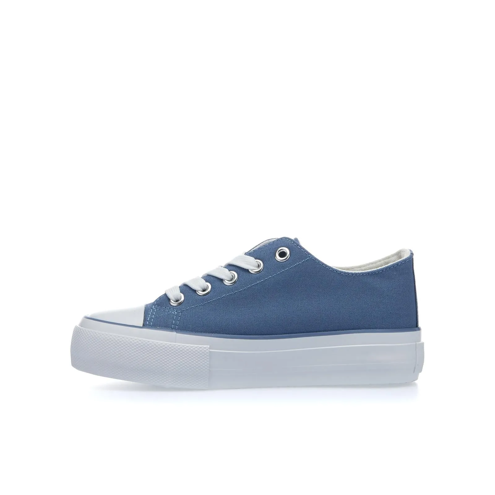Sneakers blu in tessuto con disegni
