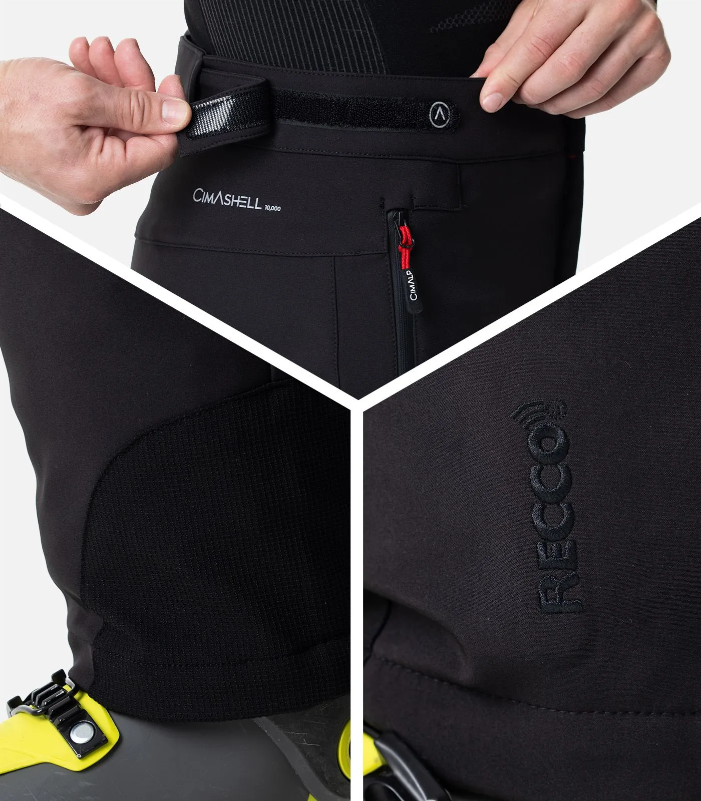 SNOW PANT- Uomo Pantaloni Softshell da Sci