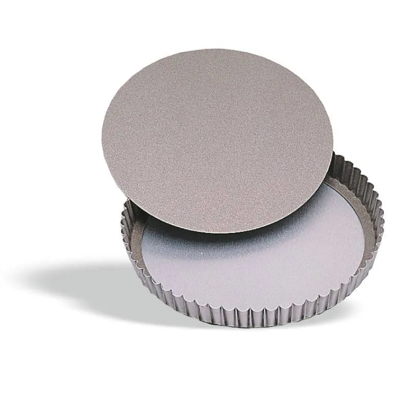 Stampo festonato per crostata professionale 24 cm Fondo Mobile Antiaderente Cod. 607-024