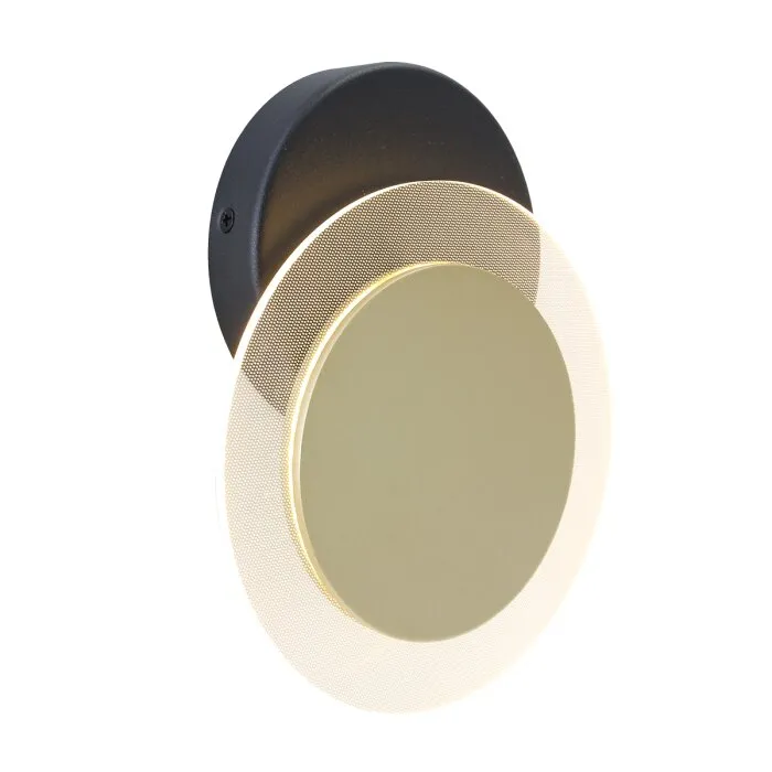 Steinhauer Lido Plafoniera LED Oro, Nero, 1-Luce