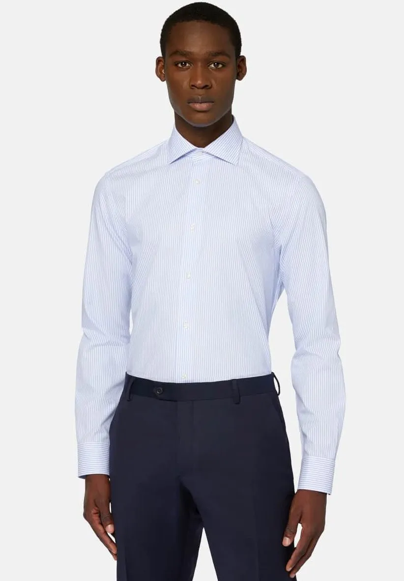 STRIPED DOBBY WINDSOR COLLAR - Camicia elegante