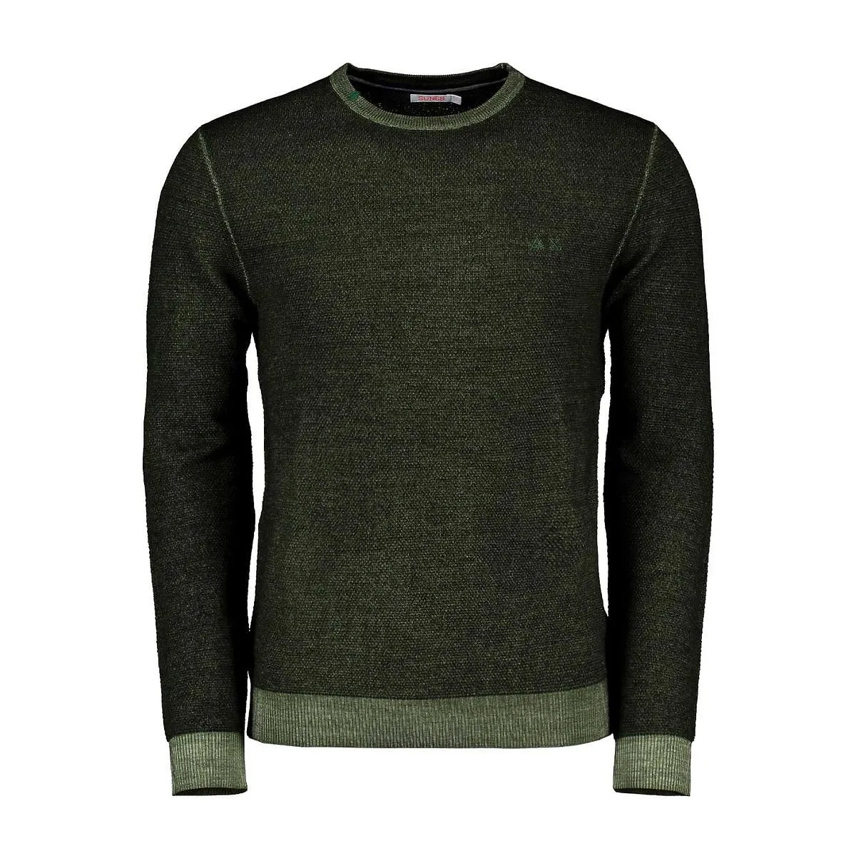      SUN 68 MAGLIONE GIROCOLLO IN LANA A GRANA DI RISO VINTAGE  