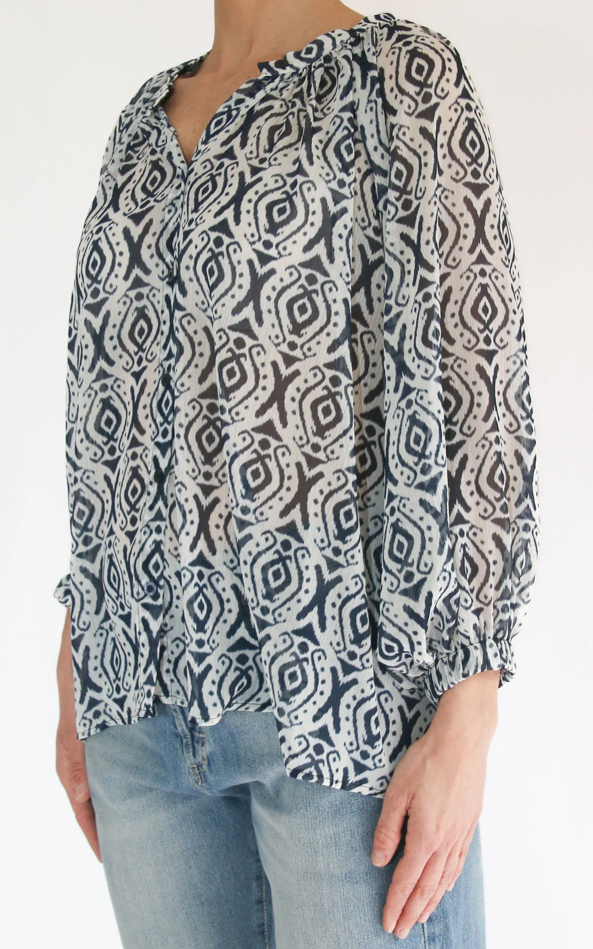 Susymix – Camicia manica ampia – Blu