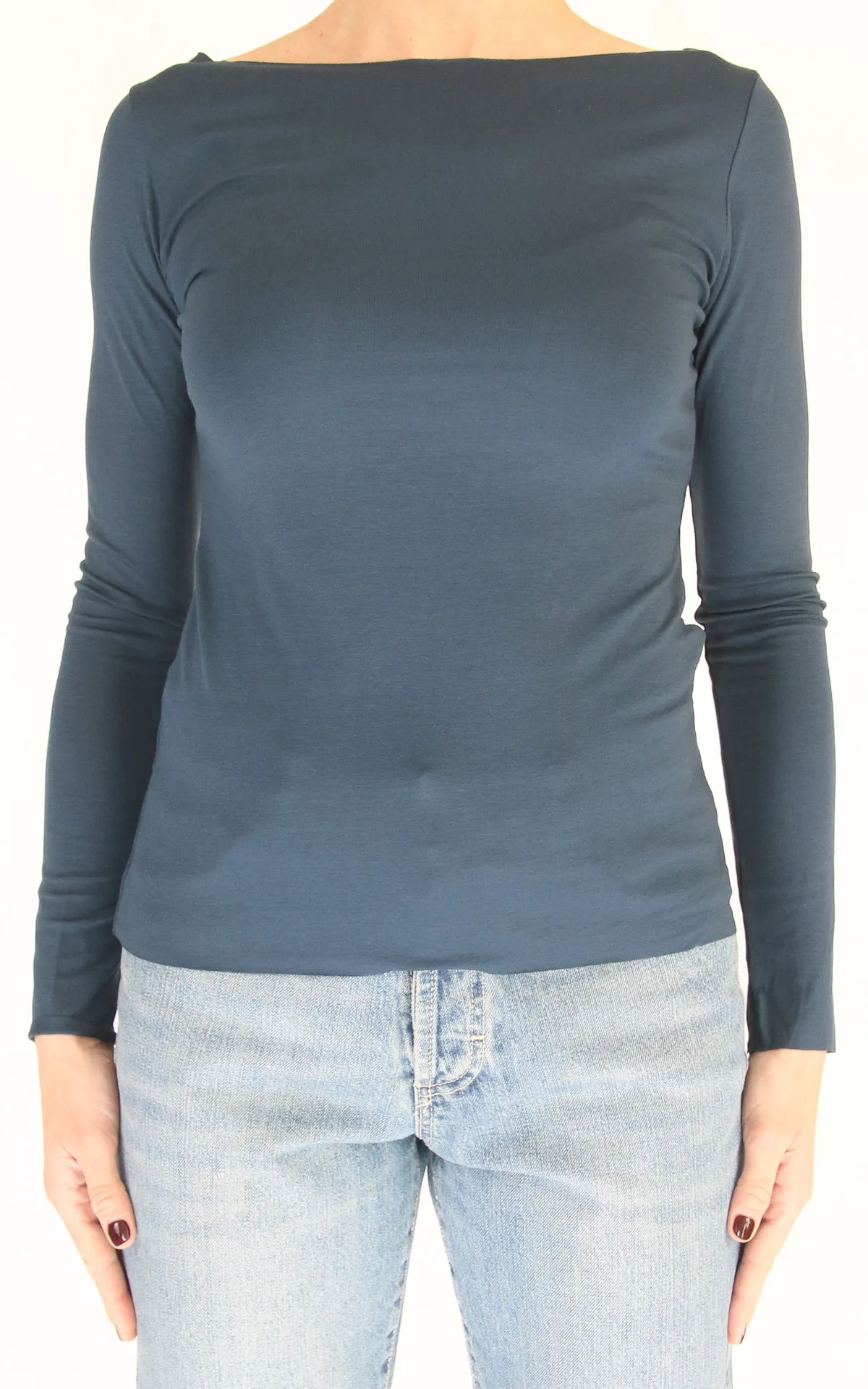 SusyMix – Maglia slim barchetta – Blu