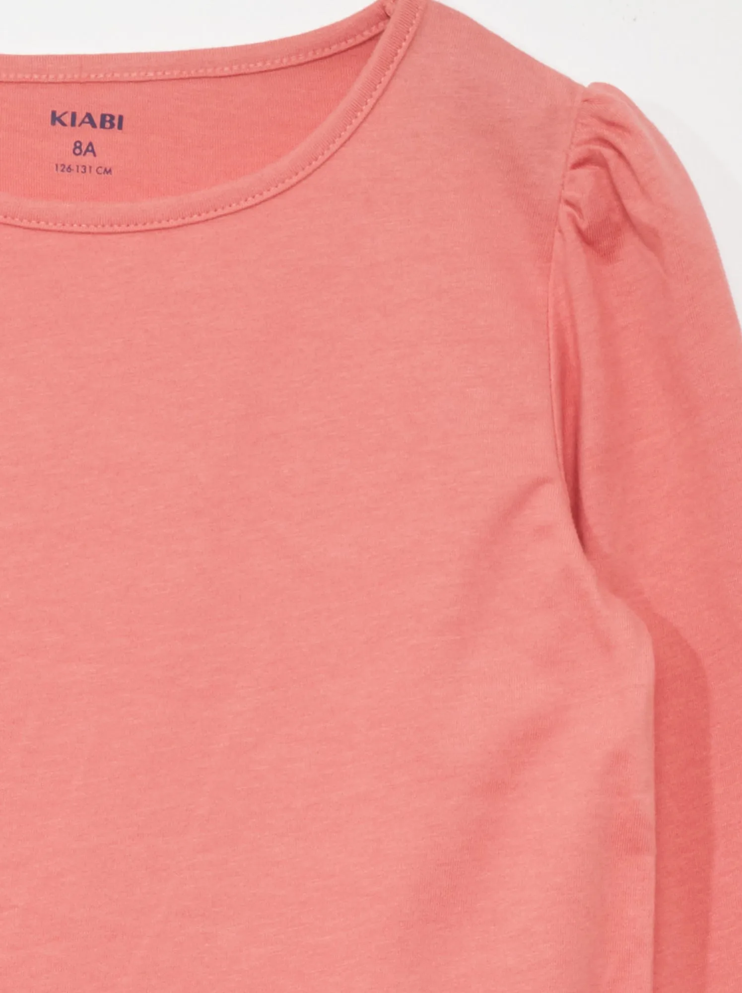 T-shirt in jersey a maniche lunghe - rosa