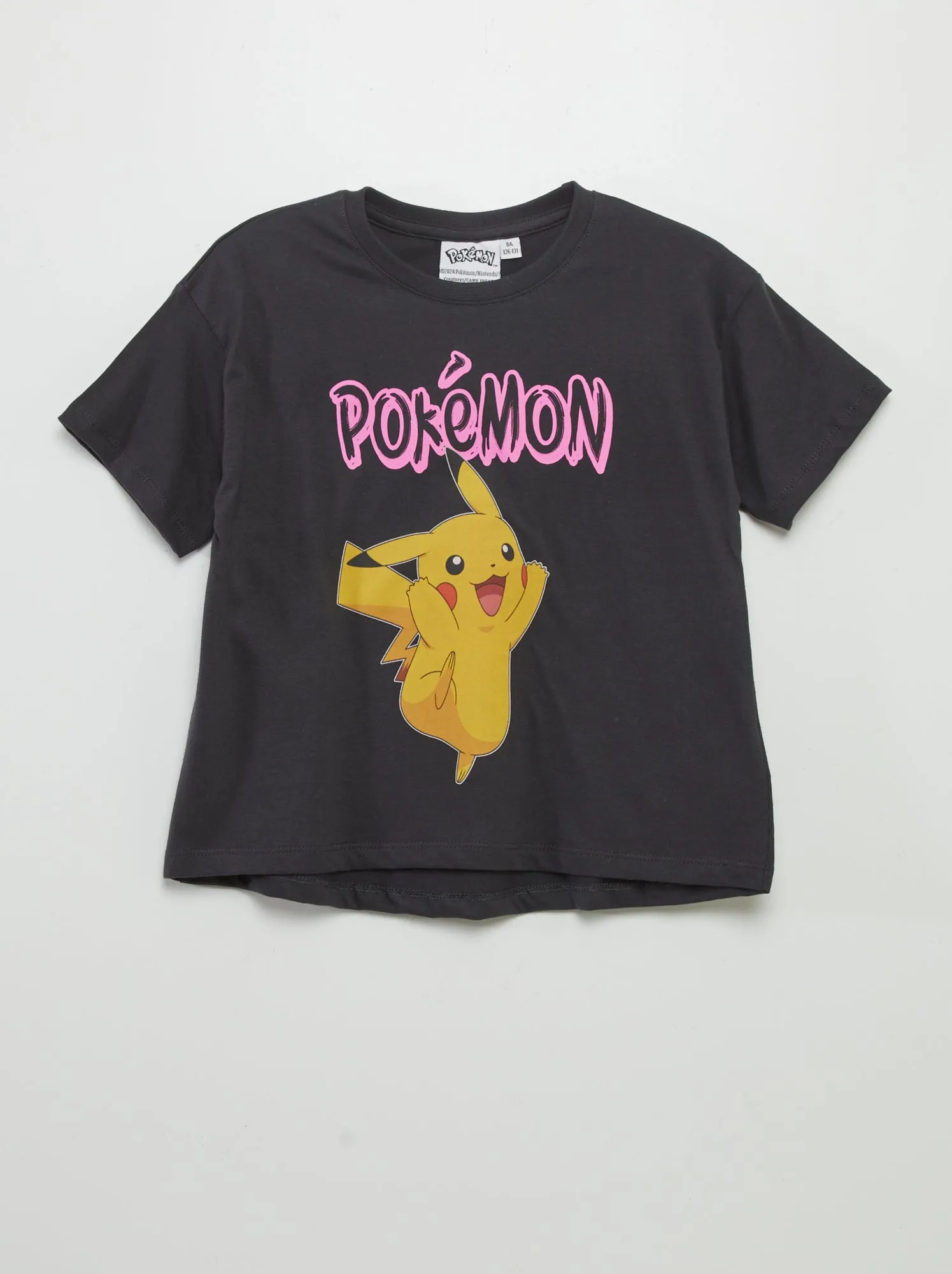 T-shirt larga 'Pikachu' - NERO